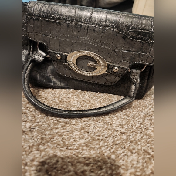 Vintage Guess clutch purse with handles - Picture 2 of 13